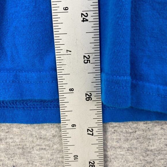 M & M Shirt Womens Large Blue Short Sleeve Graphic Tee Candy Chocolate Peanuts - Picture 7 of 8